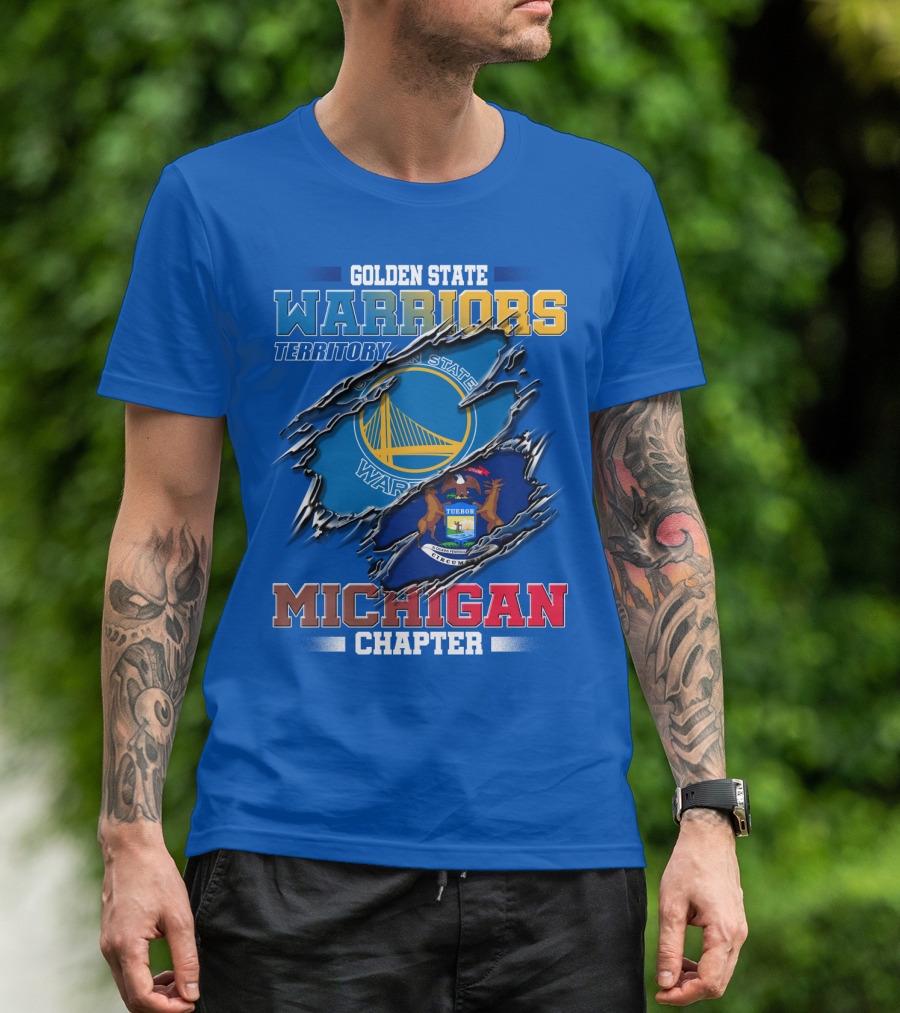 Golden State Warriors Territory Michigan Chapter T-Shirt