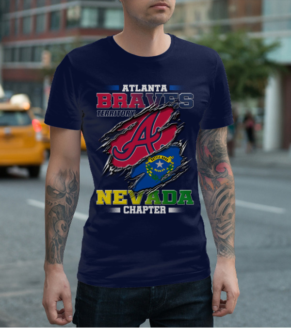 Atlanta Braves Territory Nevada Chapter Battle Born T-Shirt