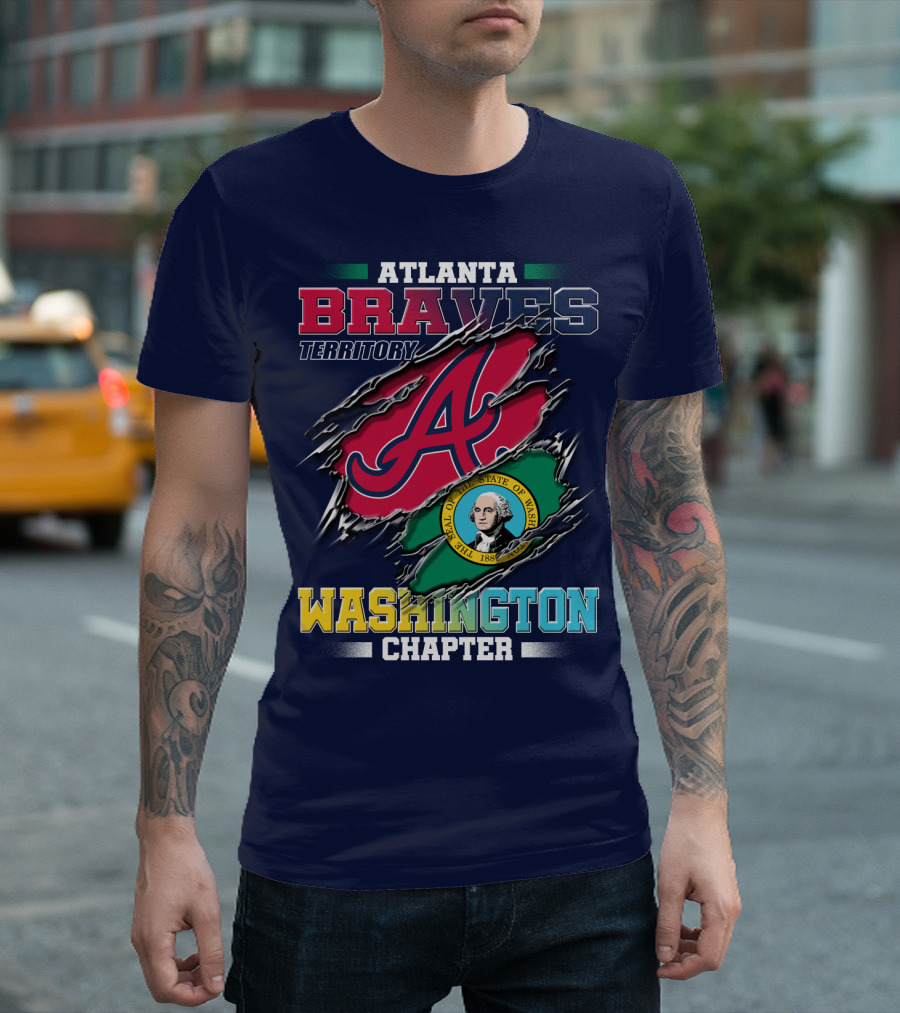 ATLANTA BRAVES TERRITORY WASHINGTON CHAPTER SEAL OF THE STATE OF WASHINGTON 1889 T-Shirt