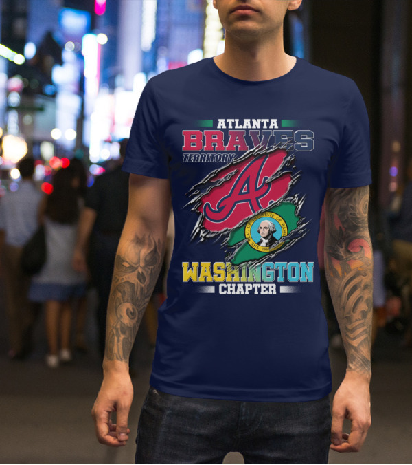ATLANTA BRAVES TERRITORY WASHINGTON CHAPTER SEAL OF THE STATE OF WASHINGTON 1889 T-Shirt