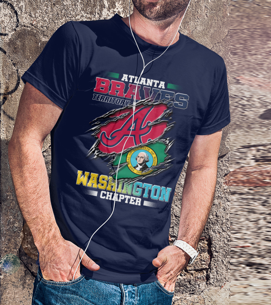 ATLANTA BRAVES TERRITORY WASHINGTON CHAPTER SEAL OF THE STATE OF WASHINGTON 1889 T-Shirt