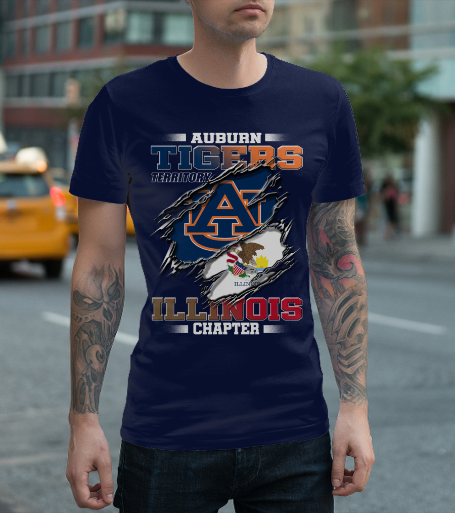 Auburn Tigers Territory Illinois Chapter T-Shirt