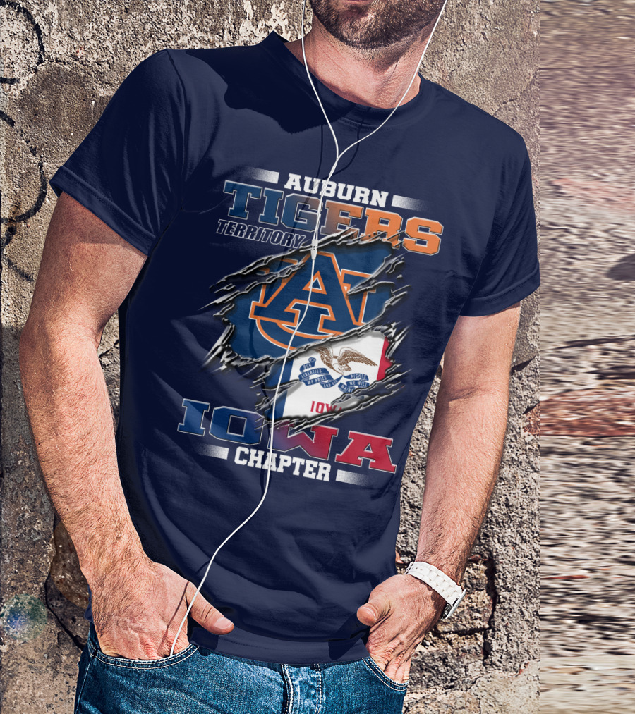 Auburn Tigers Territory Iowa Chapter T-Shirt