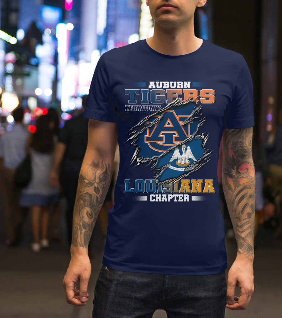 Auburn Tigers Territory Louisiana Chapter T-Shirt
