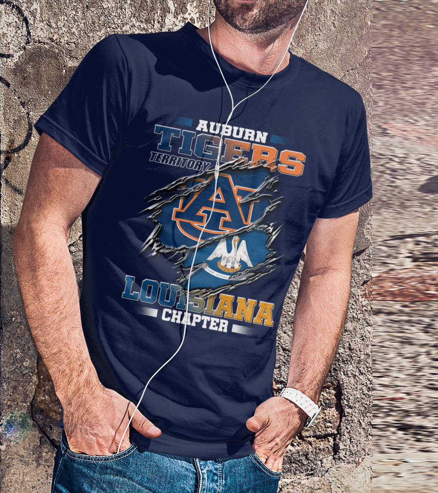 Auburn Tigers Territory Louisiana Chapter T-Shirt