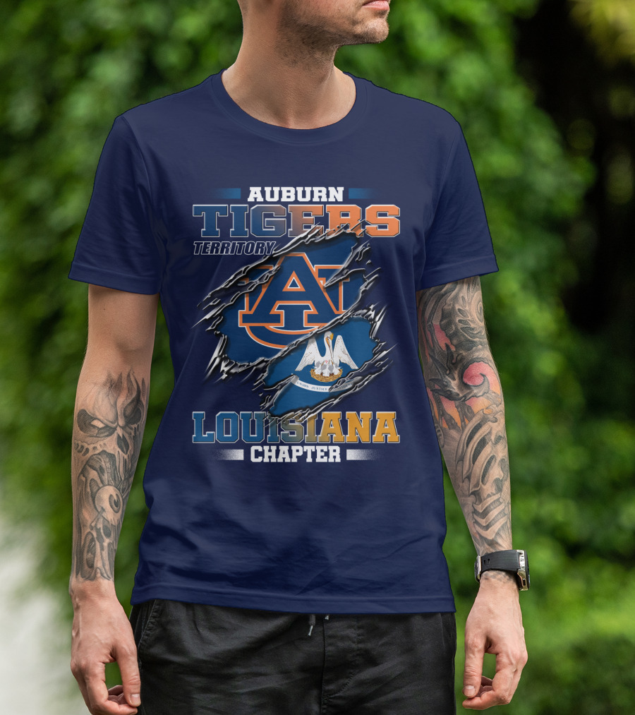 Auburn Tigers Territory Louisiana Chapter T-Shirt