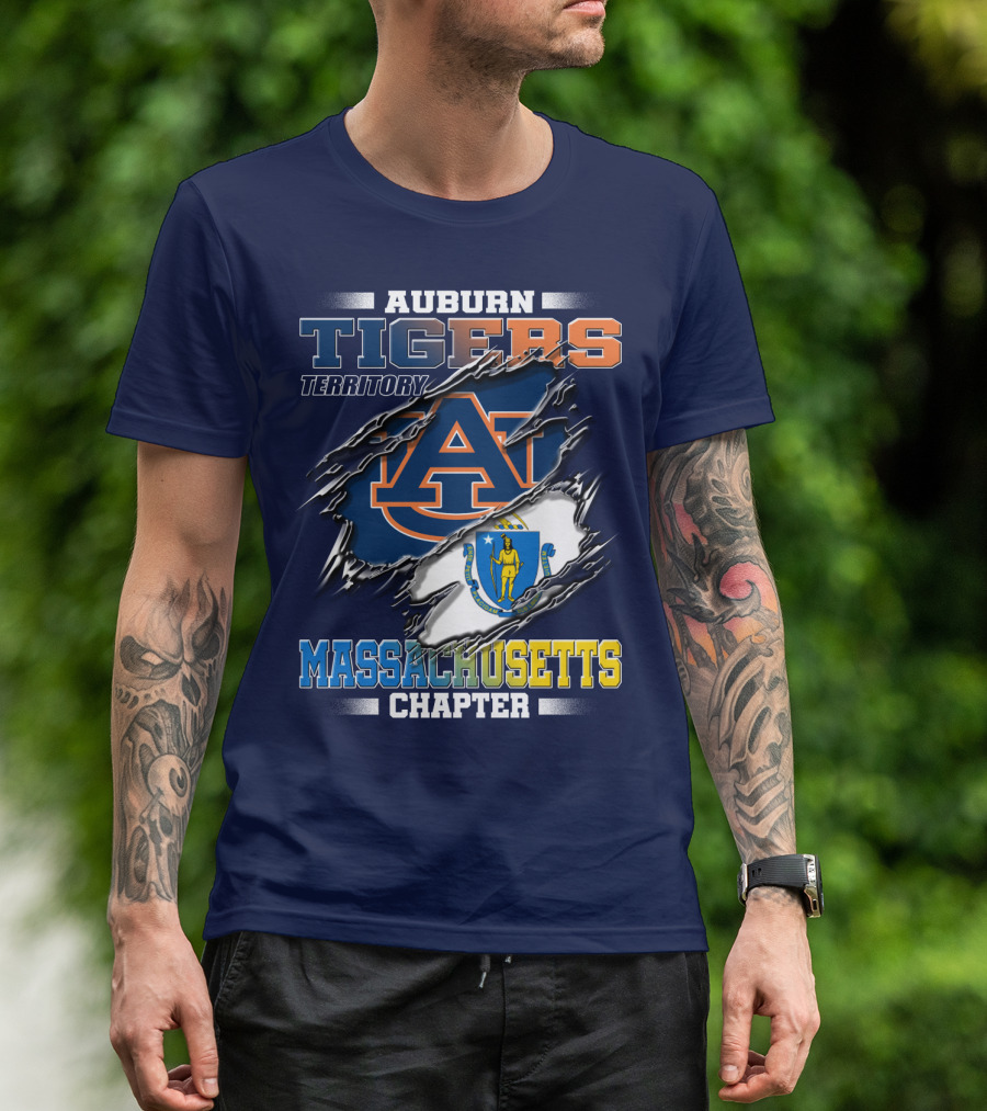 Auburn Tigers Territory Massachusetts Chapter T-Shirt