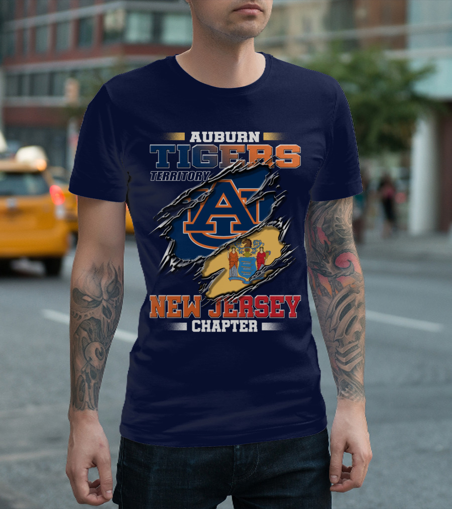 Auburn Tigers Territory New Jersey Chapter T-Shirt