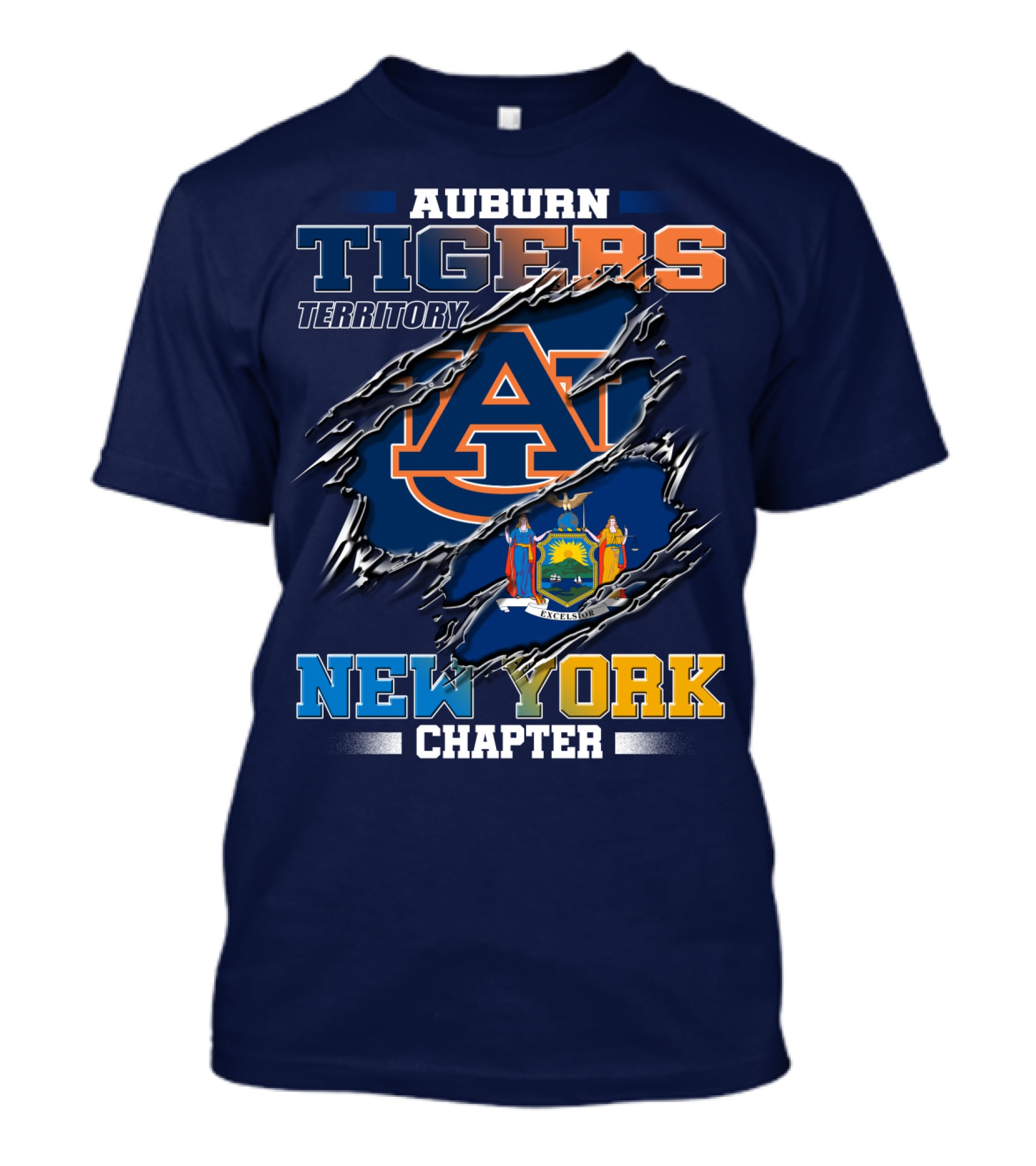Auburn Tigers Territory New York Chapter T-Shirt