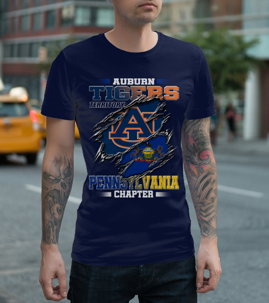 Auburn Tigers Territory Pennsylvania Chapter T-Shirt