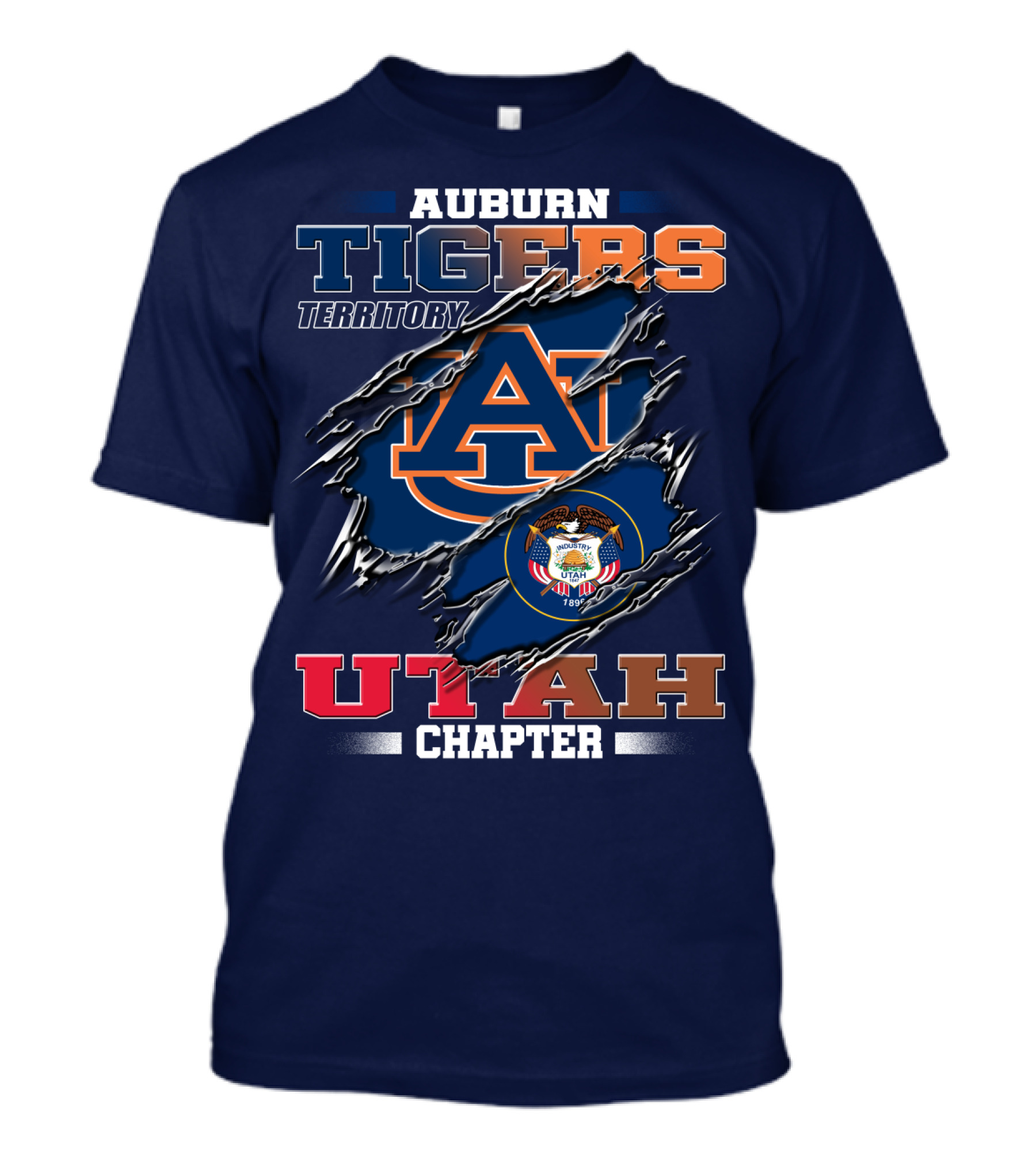 Auburn Tigers Territory Utah Chapter T-Shirt