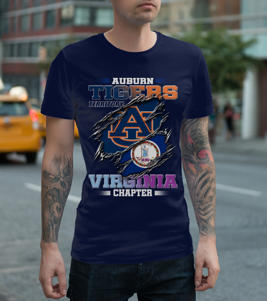 Auburn Tigers Territory Virginia Chapter T-Shirt
