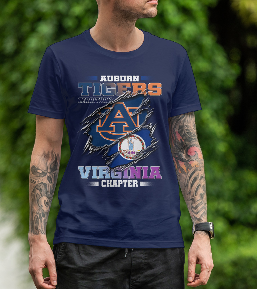 Auburn Tigers Territory Virginia Chapter T-Shirt