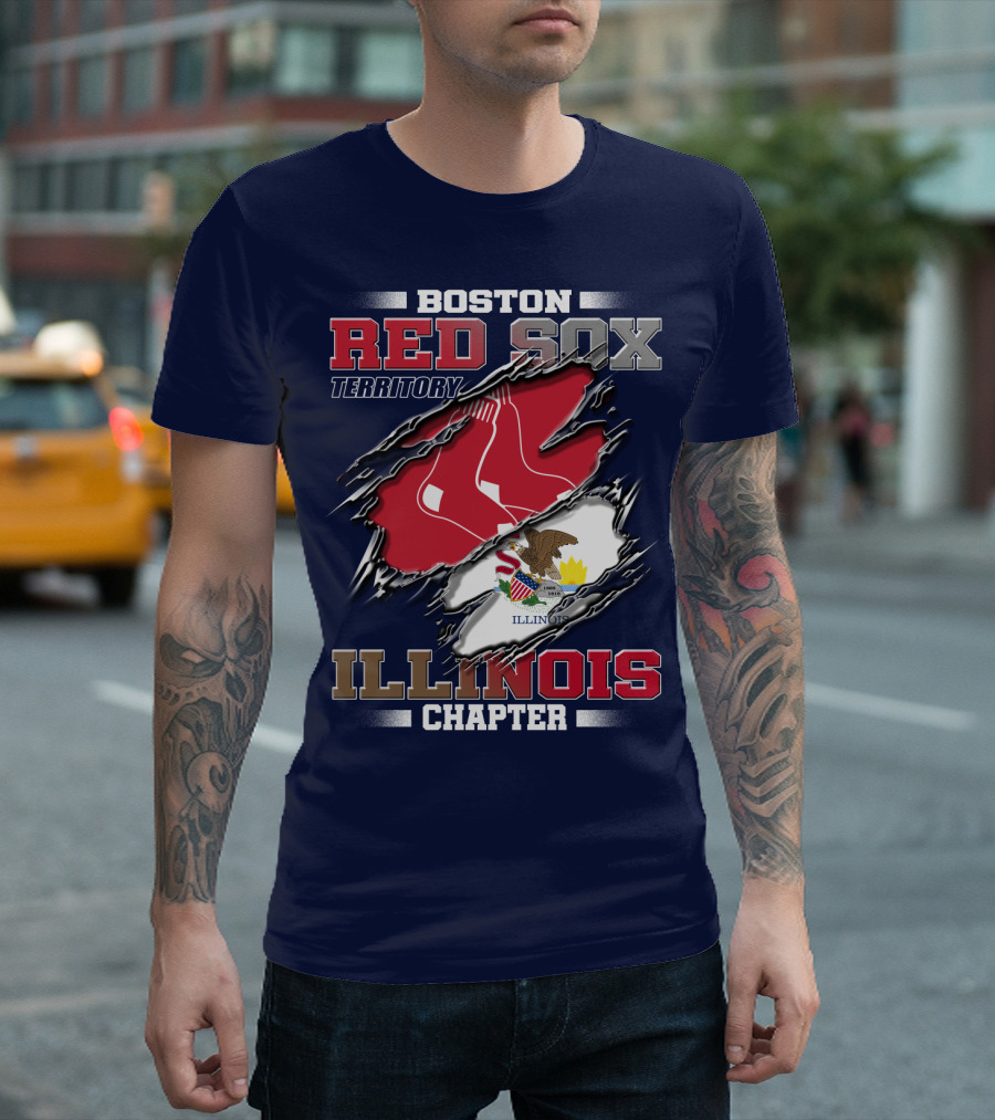 Boston Red Sox Territory Illinois Chapter T-Shirt