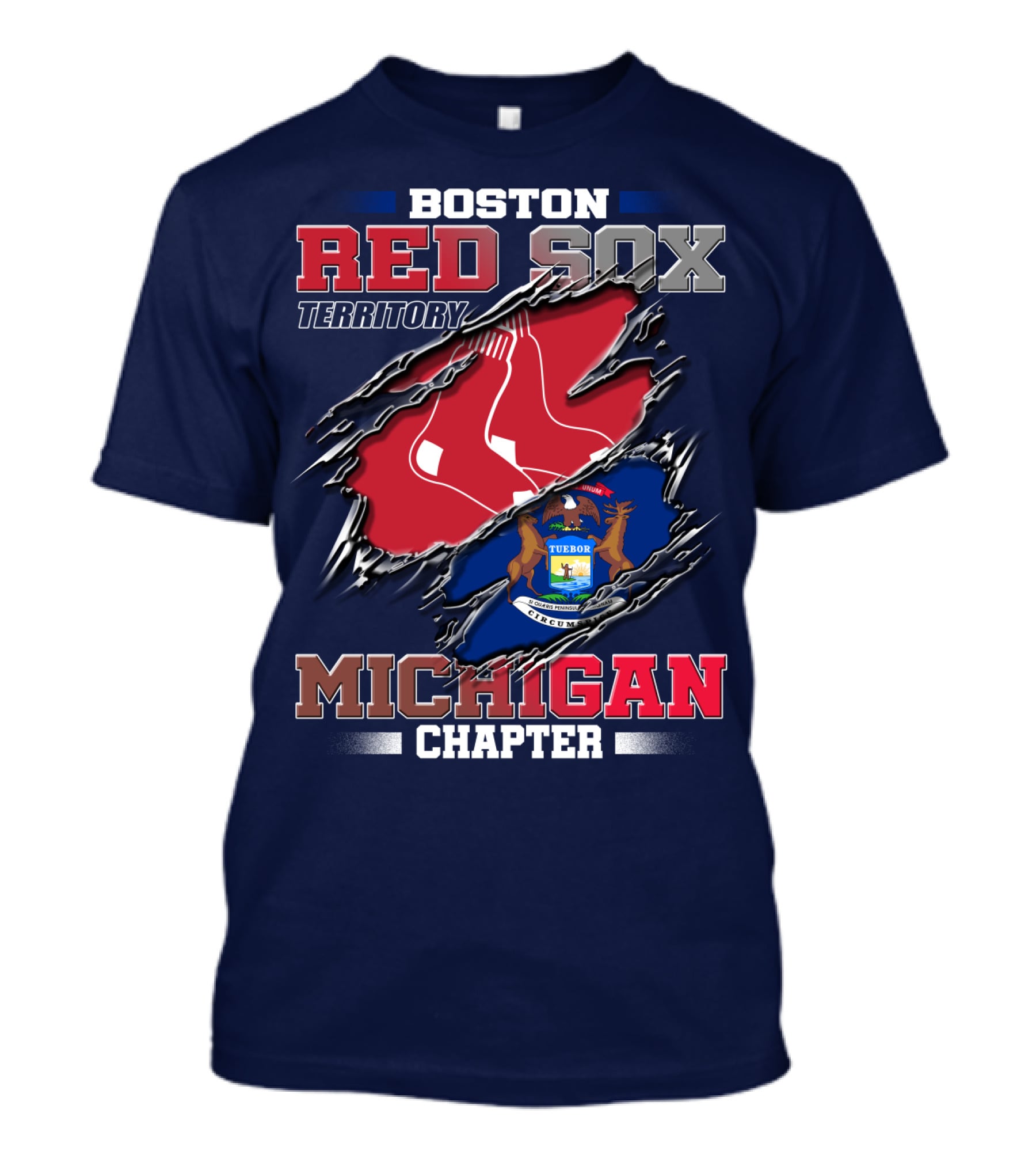 Boston Red Sox Territory Michigan Chapter T-Shirt
