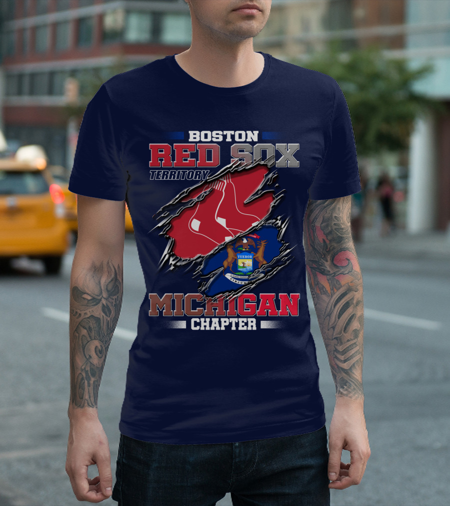 Boston Red Sox Territory Michigan Chapter T-Shirt