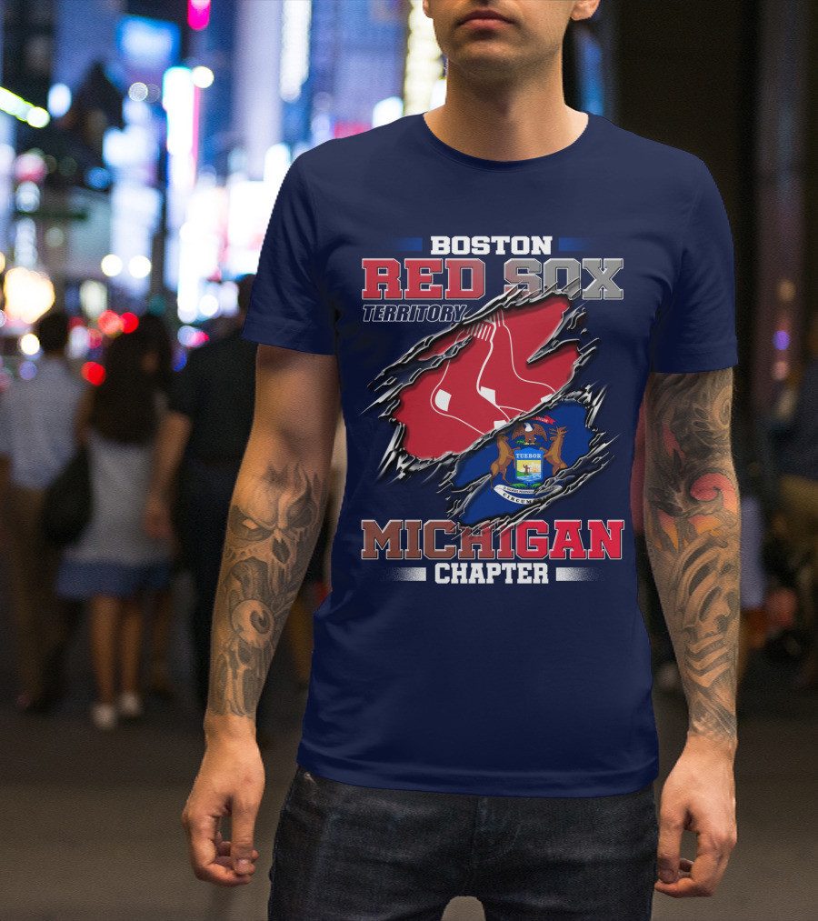 Boston Red Sox Territory Michigan Chapter T-Shirt