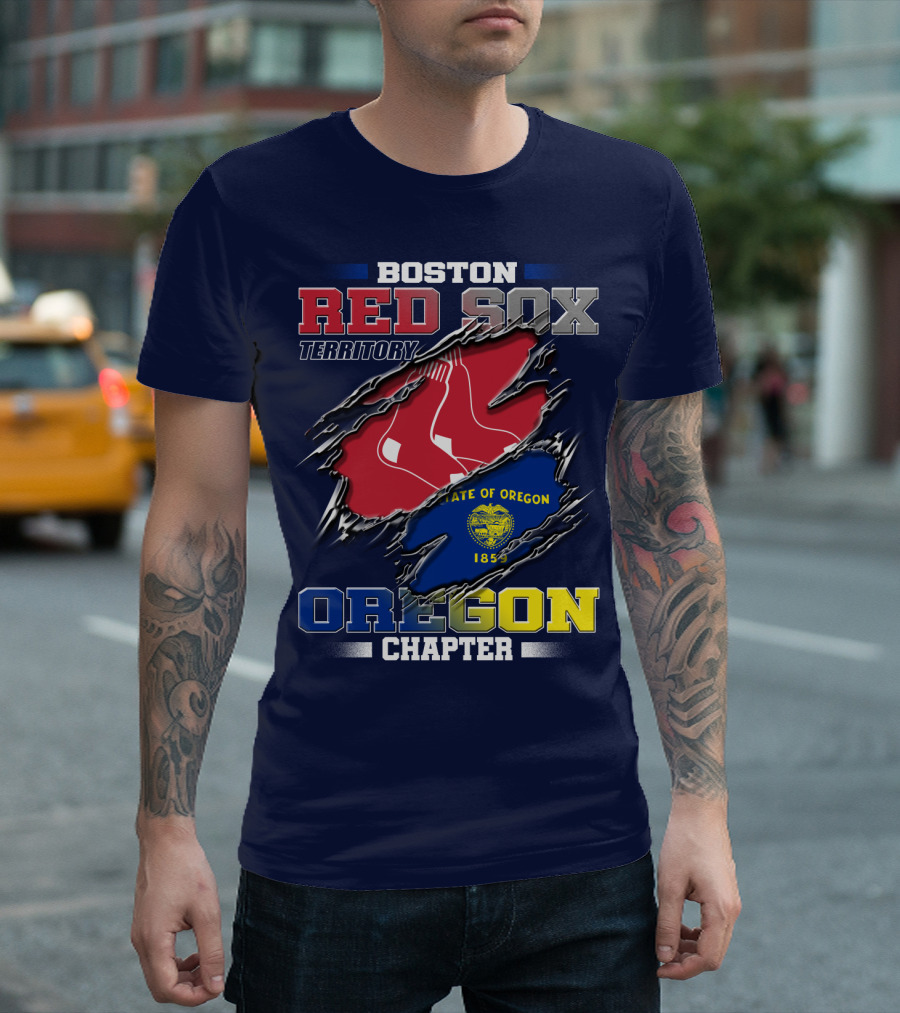Boston Red Sox Territory State of Oregon Chapter T-Shirt