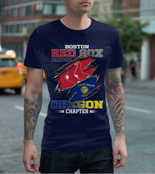 Boston Red Sox Territory State Of Oregon Chapter T-Shirt