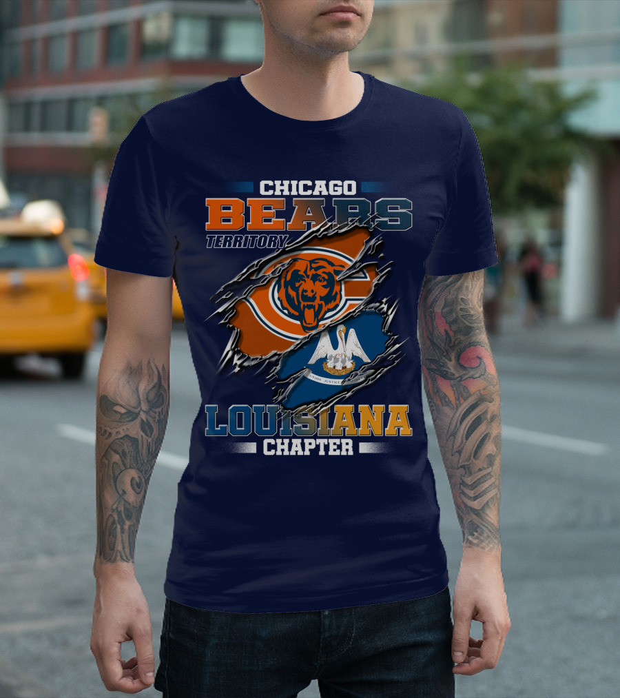 Chicago Bears Territory Louisiana Chapter T-Shirt