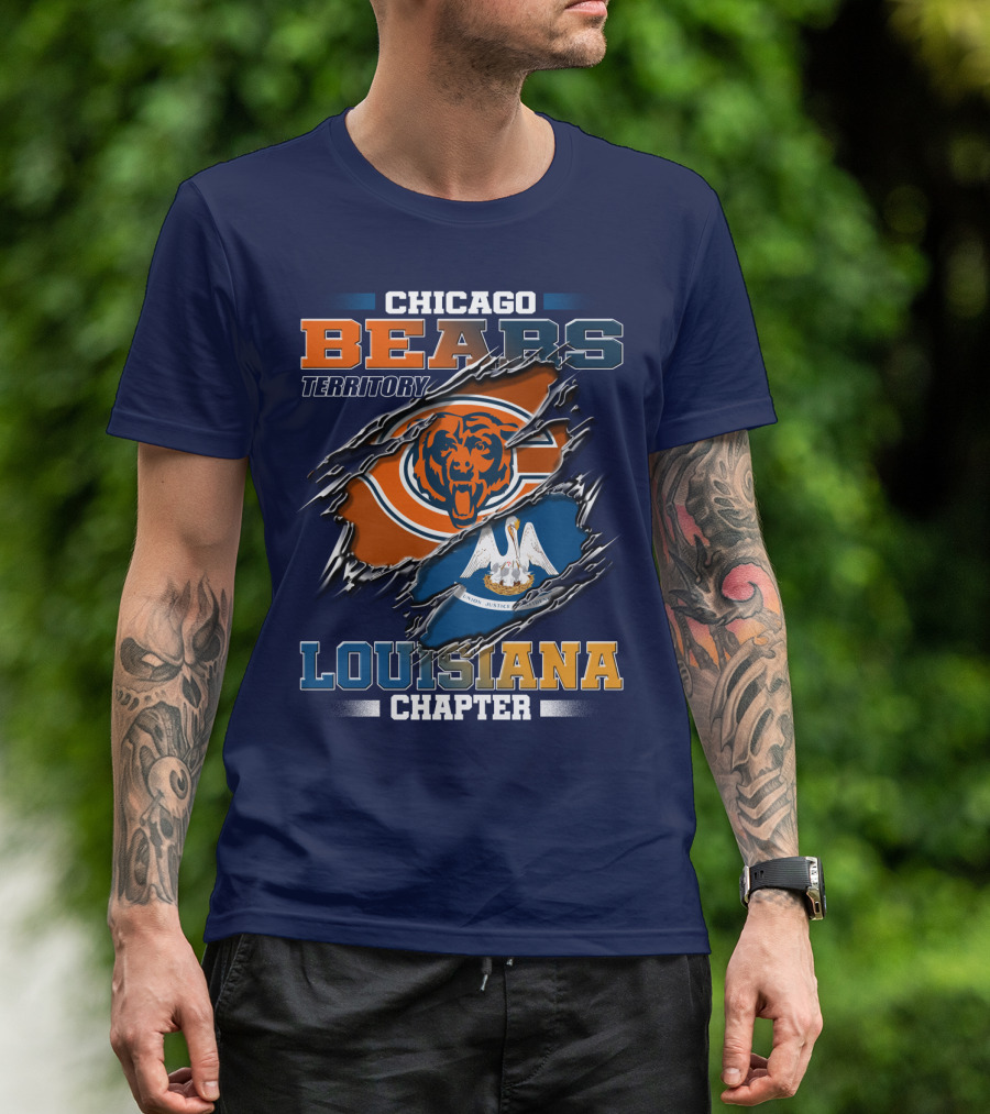Chicago Bears Territory Louisiana Chapter T-Shirt