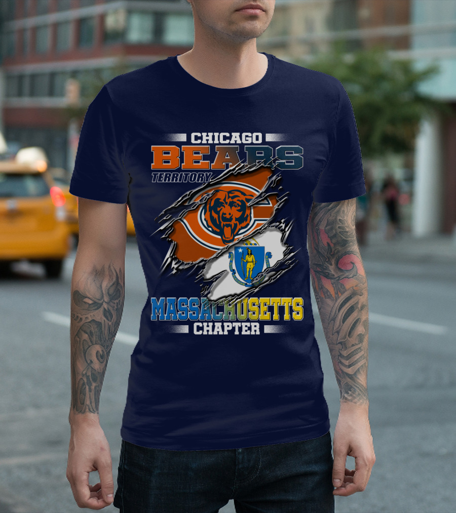 Chicago Bears Territory Massachusetts Chapter T-Shirt