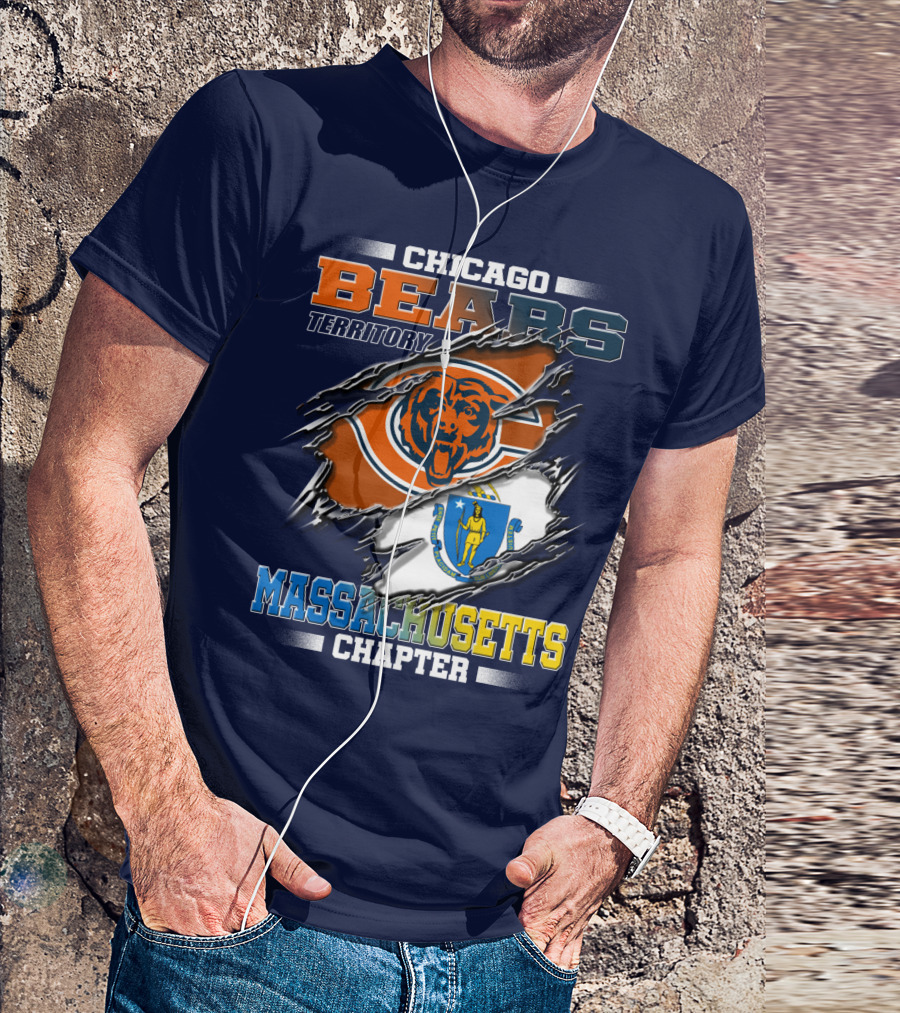 Chicago Bears Territory Massachusetts Chapter T-Shirt