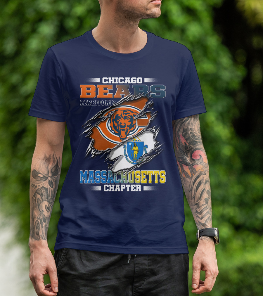 Chicago Bears Territory Massachusetts Chapter T-Shirt