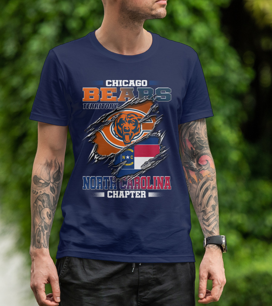 Chicago Bears Territory North Carolina Chapter T-Shirt
