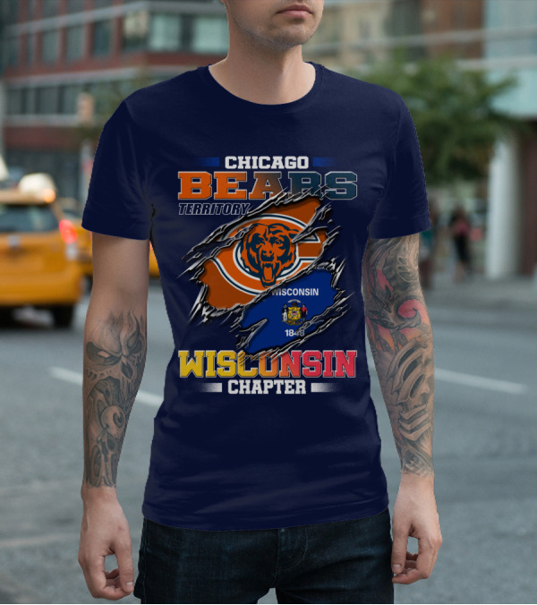 CHICAGO BEARS TERRITORY WISCONSIN CHAPTER 1848 T-Shirt