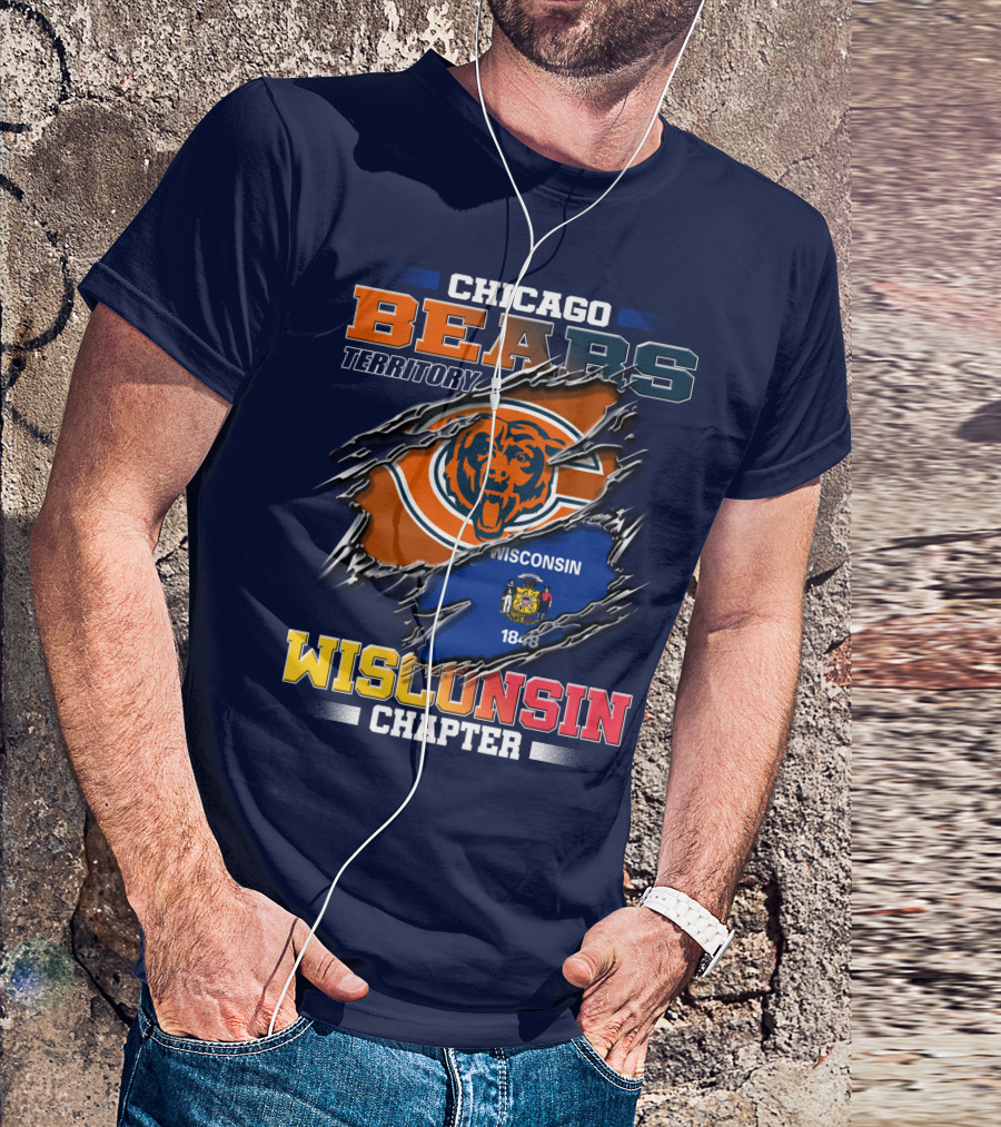 CHICAGO BEARS TERRITORY WISCONSIN CHAPTER 1848 T-Shirt