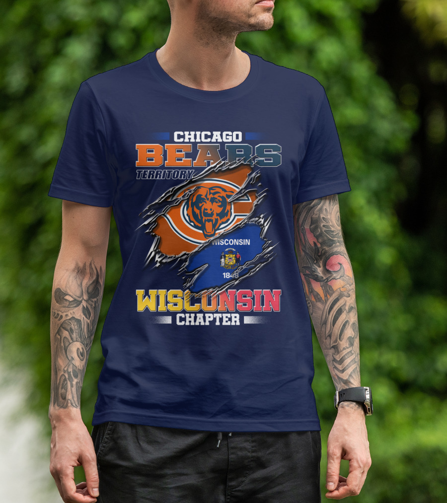 CHICAGO BEARS TERRITORY WISCONSIN CHAPTER 1848 T-Shirt