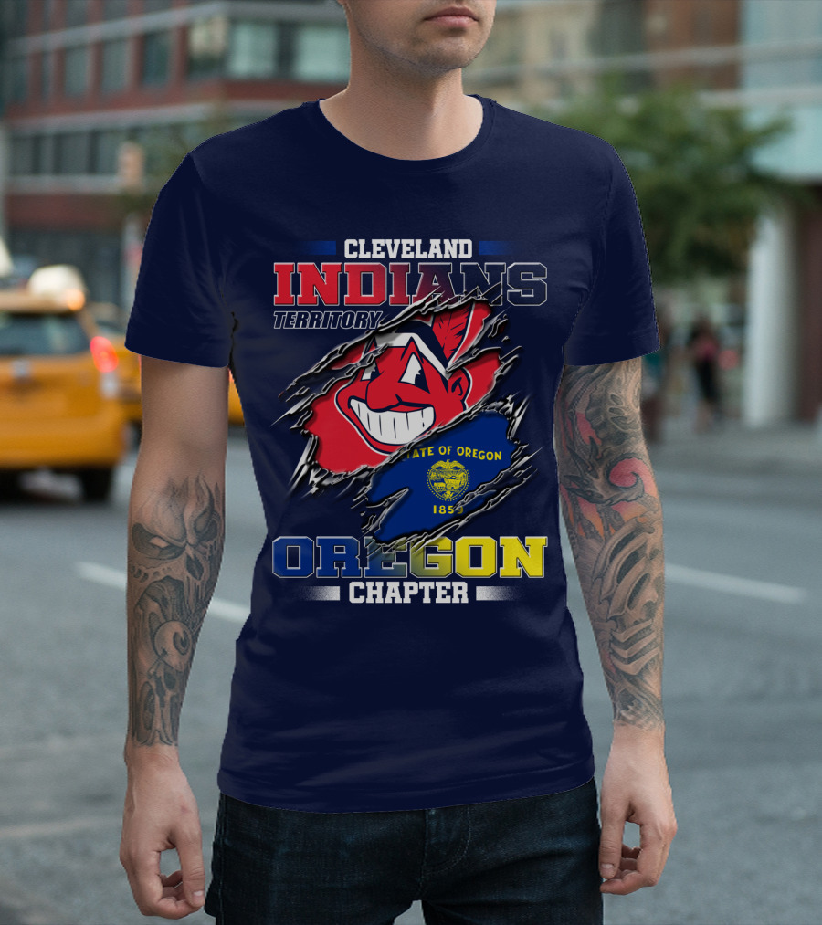 Cleveland Indians Territory Oregon Chapter State of Oregon 1859 T-Shirt