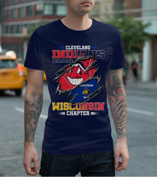 Cleveland Indians Territory Wisconsin Chapter 1848 T-Shirt