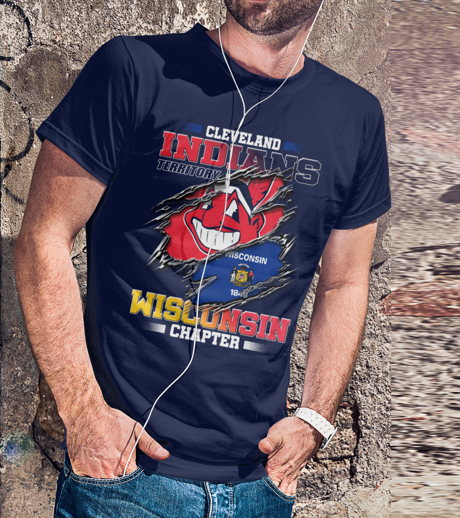 Cleveland Indians Territory Wisconsin Chapter 1848 T-Shirt