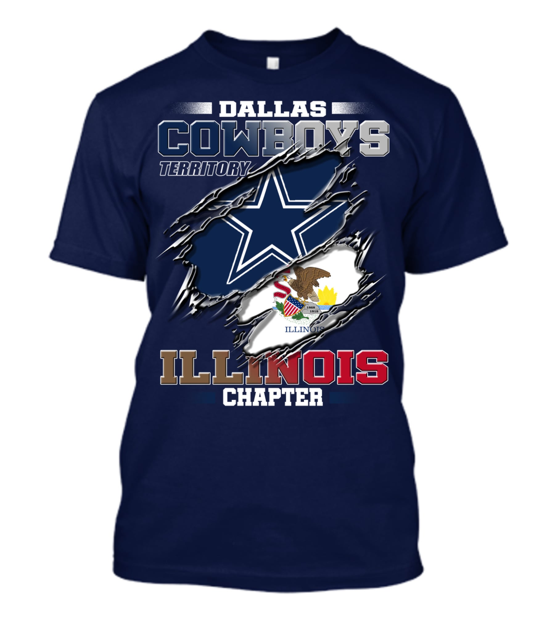 Dallas Cowboys Territory Illinois Chapter T-Shirt