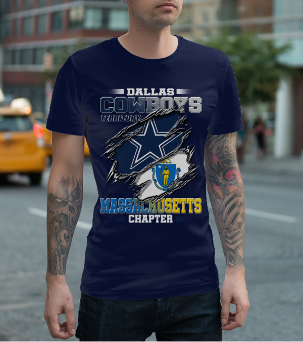 Dallas Cowboys Territory Massachusetts Chapter T-Shirt