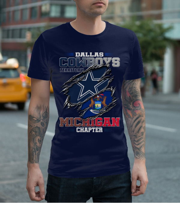 Dallas Cowboys Territory Michigan Chapter T-Shirt