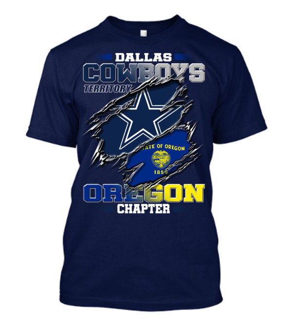 Dallas Cowboys Territory State Of Oregon Chapter 1859 T-Shirt