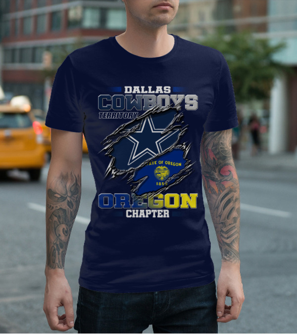 Dallas Cowboys Territory State Of Oregon Chapter 1859 T-Shirt