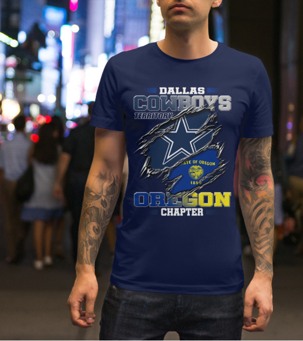 Dallas Cowboys Territory State Of Oregon Chapter 1859 T-Shirt