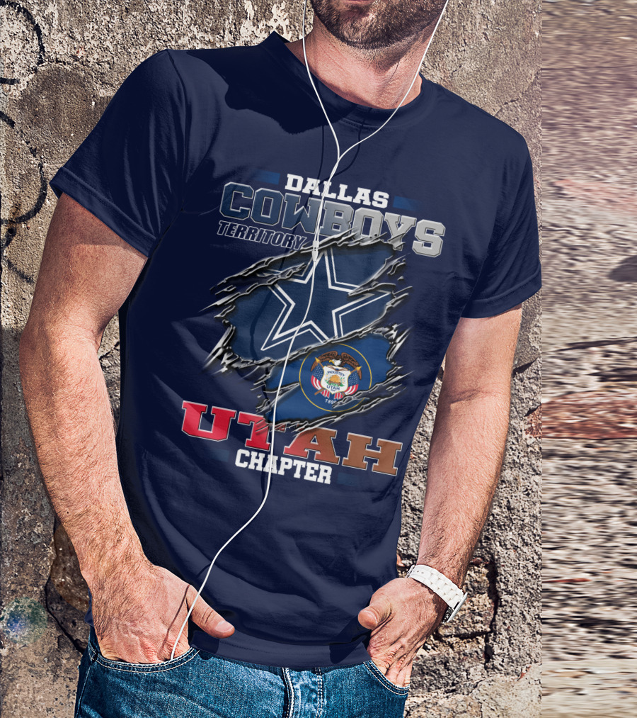 Dallas Cowboys Territory Utah Chapter T-Shirt