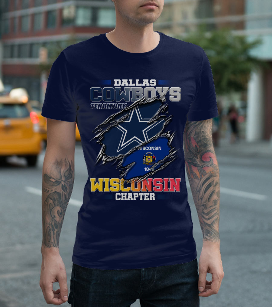 Dallas Cowboys Territory Wisconsin Chapter 1848 T-Shirt