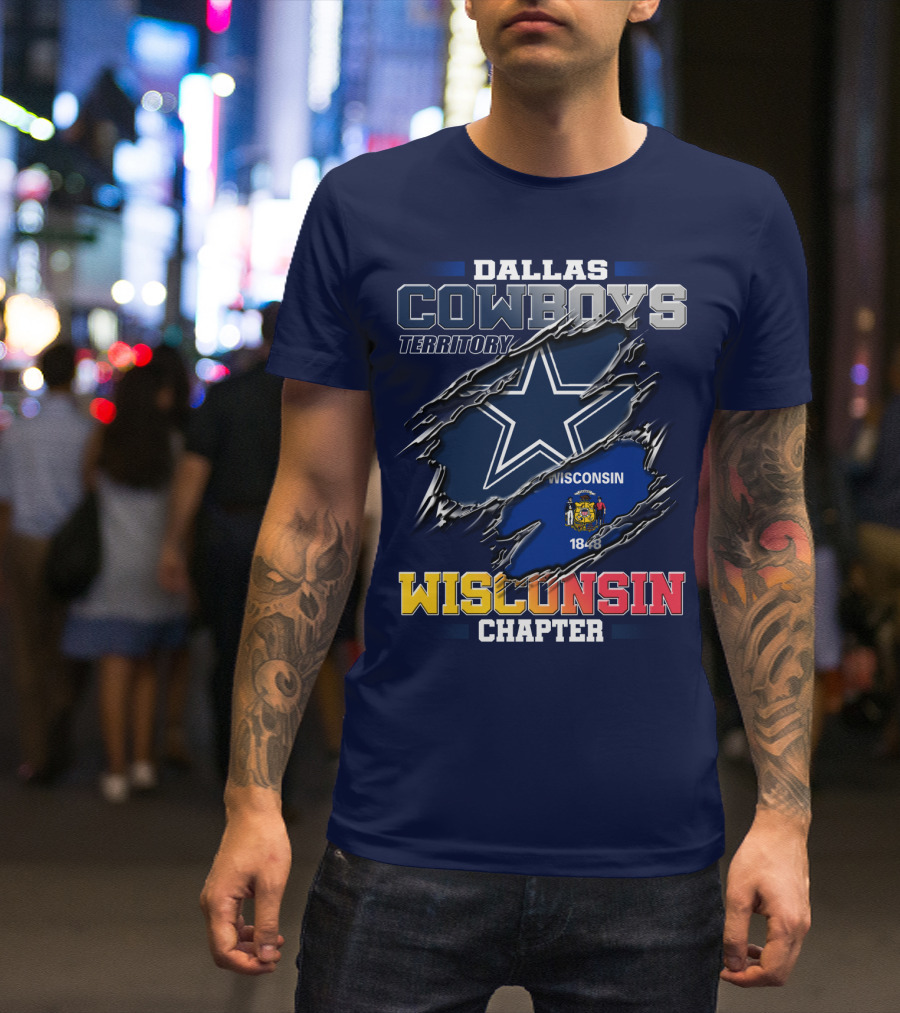 Dallas Cowboys Territory Wisconsin Chapter 1848 T-Shirt