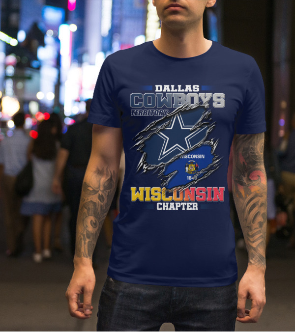 Dallas Cowboys Territory Wisconsin Chapter 1848 T-Shirt