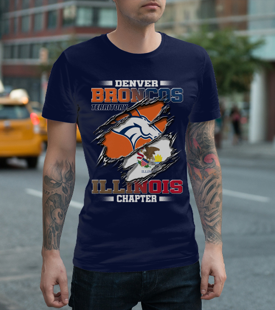 Denver Broncos Territory Illinois Chapter T-Shirt