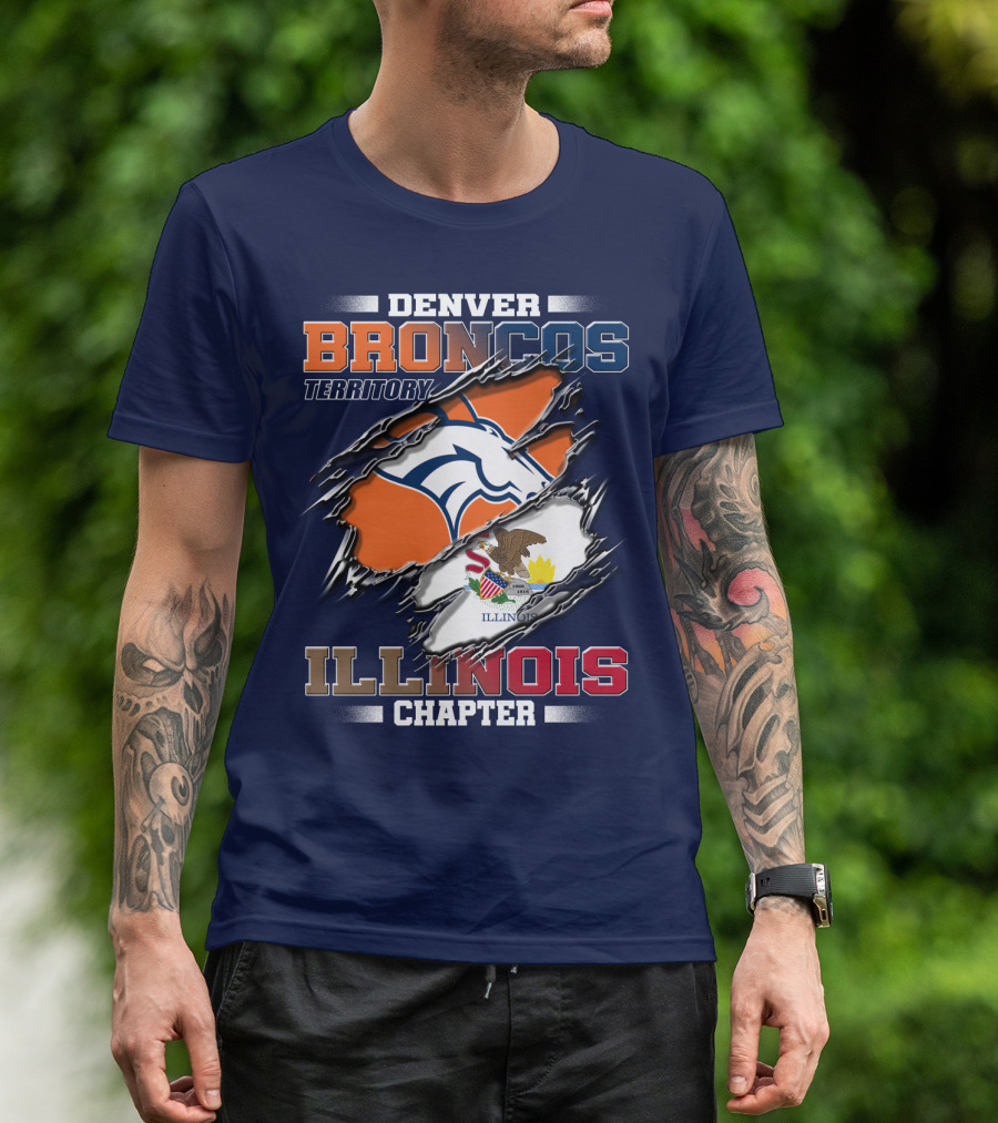 Denver Broncos Territory Illinois Chapter T-Shirt