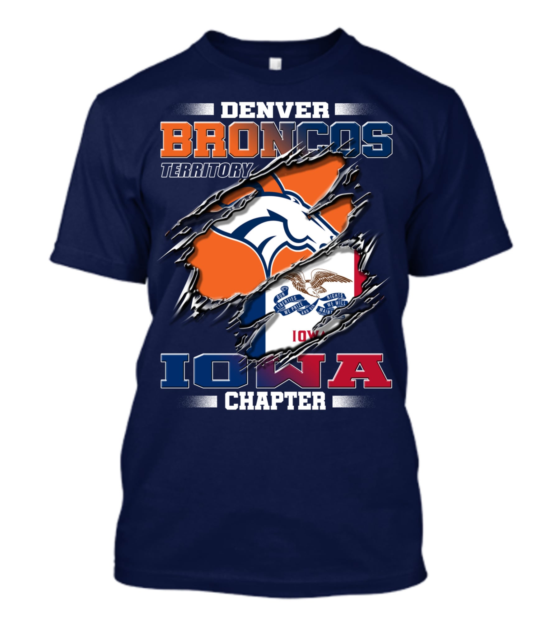 Denver Broncos Territory Iowa Chapter T-Shirt