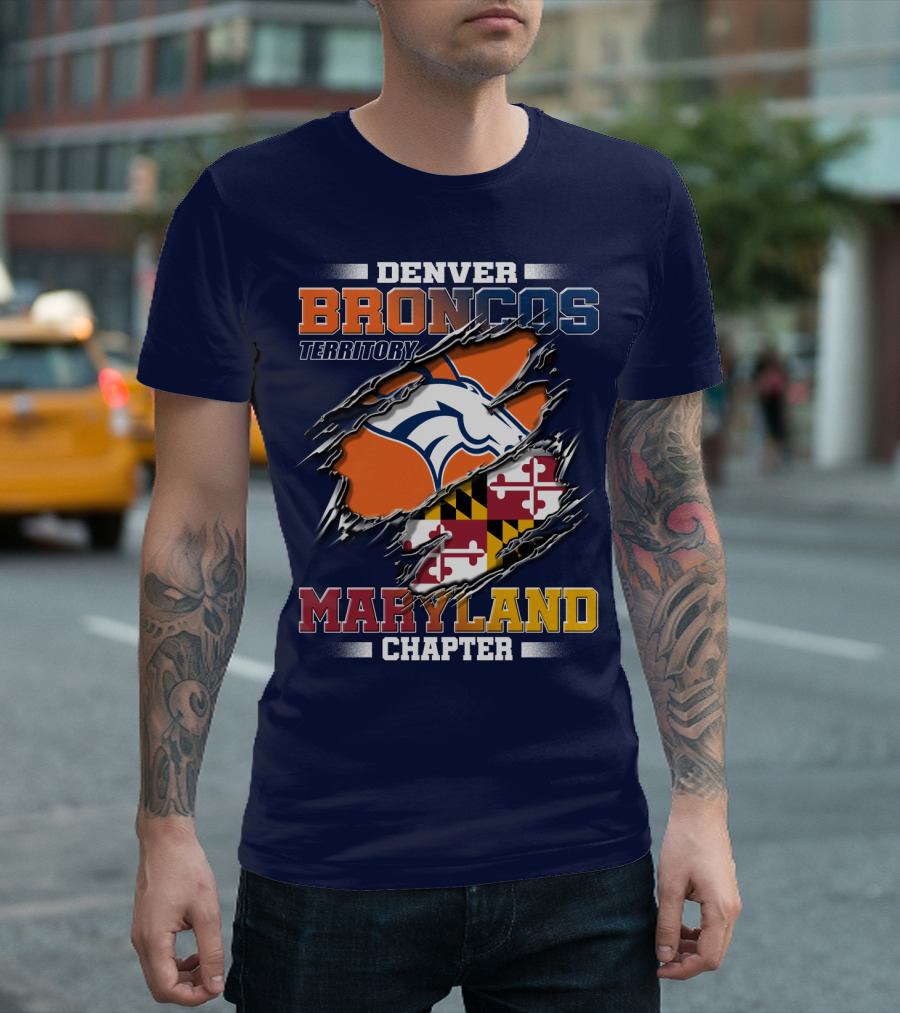 Denver Broncos Territory Maryland Chapter T-Shirt
