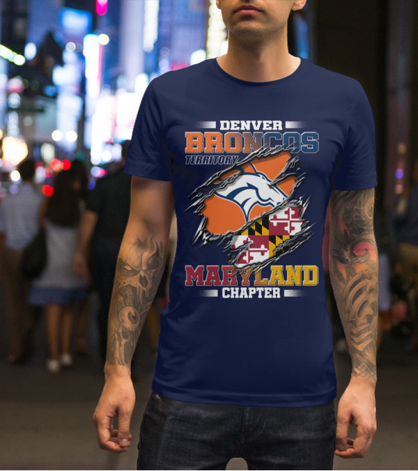 Denver Broncos Territory Maryland Chapter T-Shirt